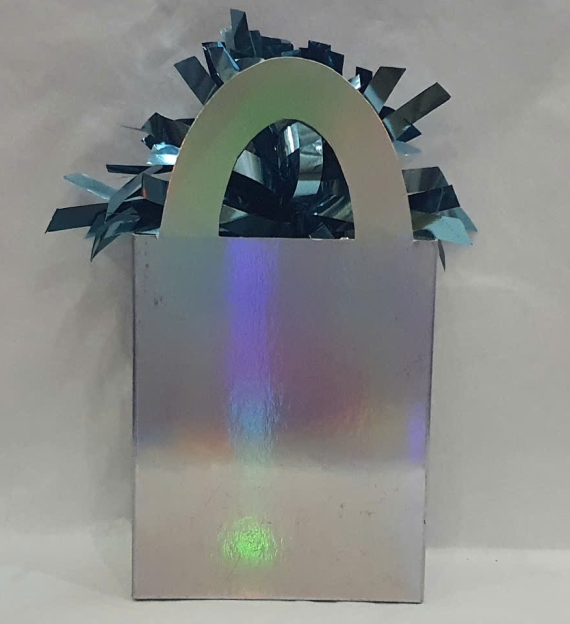 Foil and Paper Mini Tote Balloon Weight 8