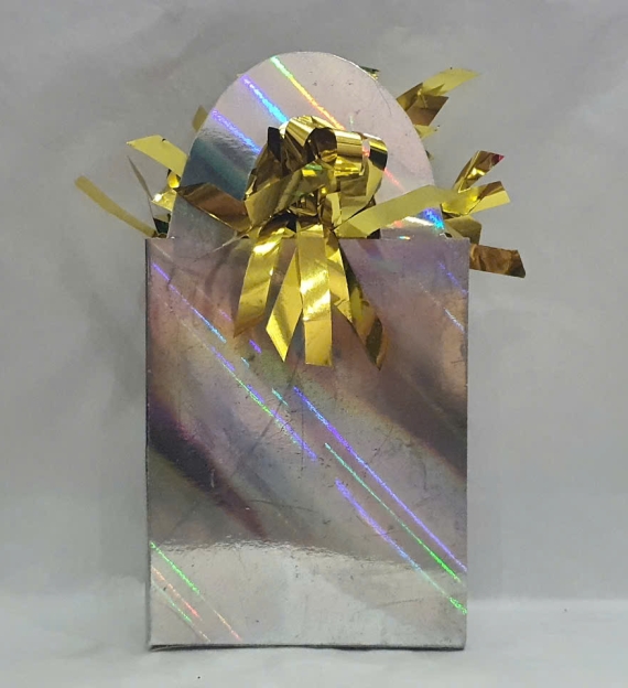 Foil and Paper Mini Tote Balloon Weight 5